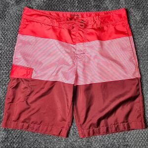 Old Navy Men's Red Swim Shorts